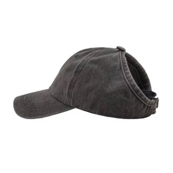 Ponytail Baseball Cap, Mineral Wash Hat - Listing is for 1, Choice of Color - Picture 6 of 13